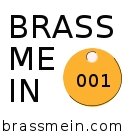 BrassMeIn.com logo image brass coin
